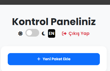 Add new package button